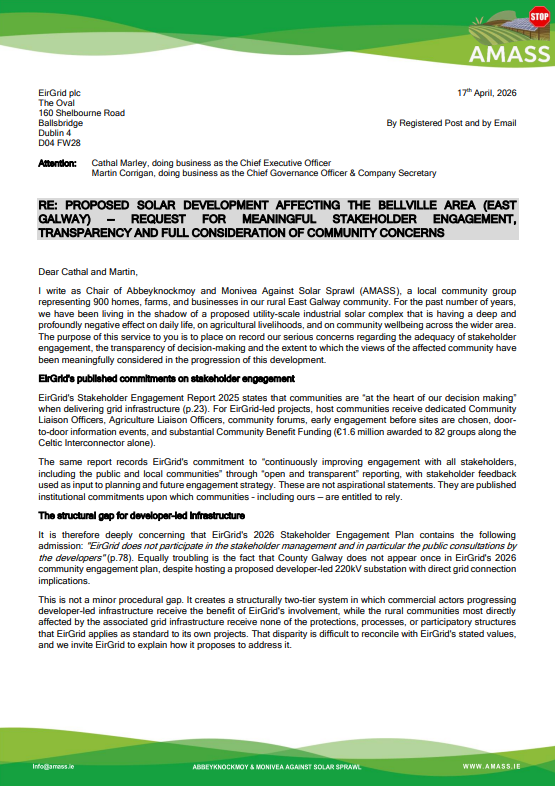 17 April 2026 – AMASS Letter to EirGrid
