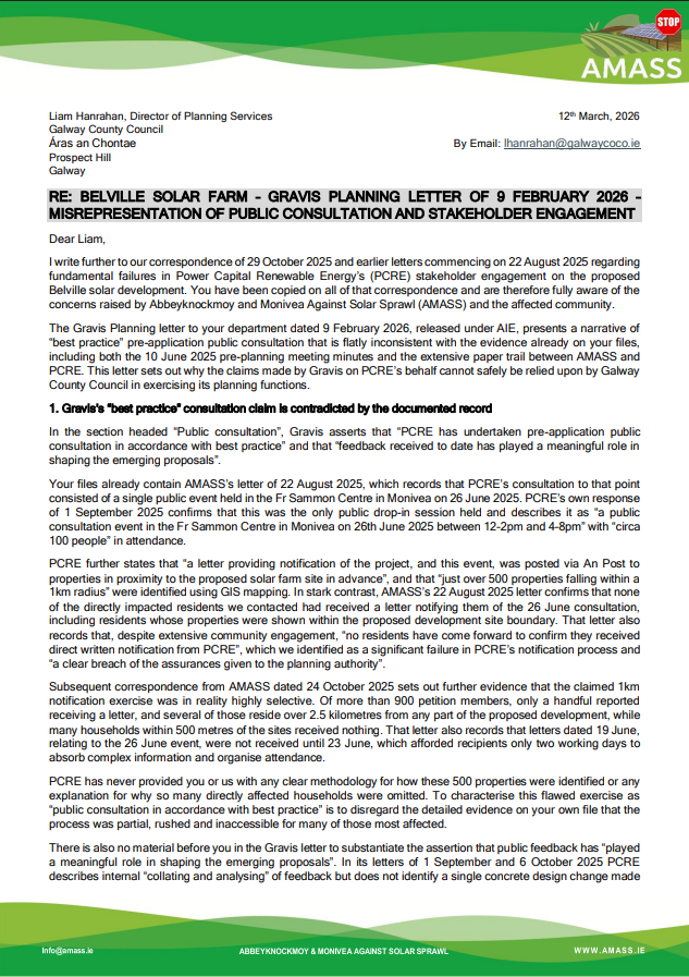 12 March 2026 – AMASS Letter to Galway County Council
