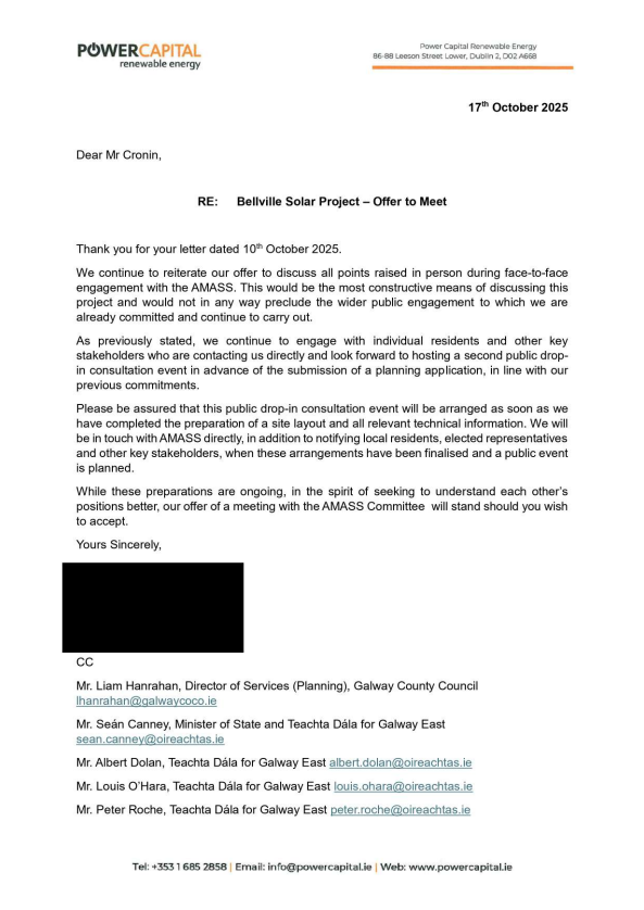 October 17, 2025 – PCRE Dismissive Response